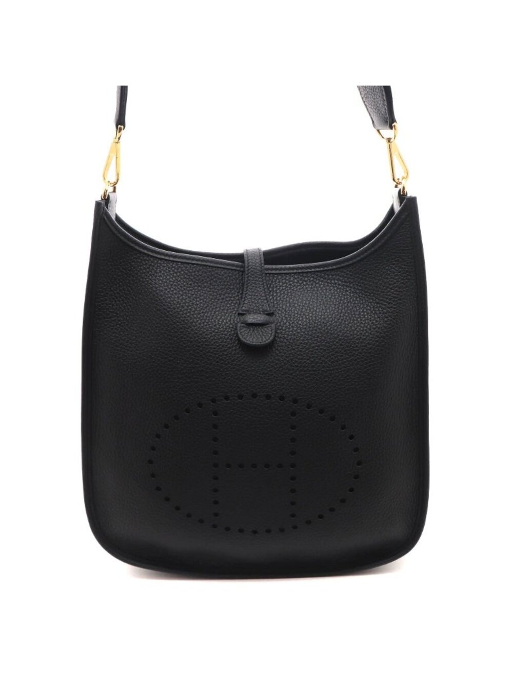 Hermes Evelyne Iiipm Black Shoulder Bag Taurillon Clemence